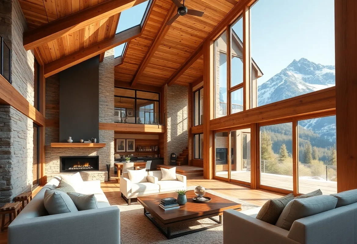 Cozy mountain cabin showcasing Cheap Cabin Rentals with scenic views.