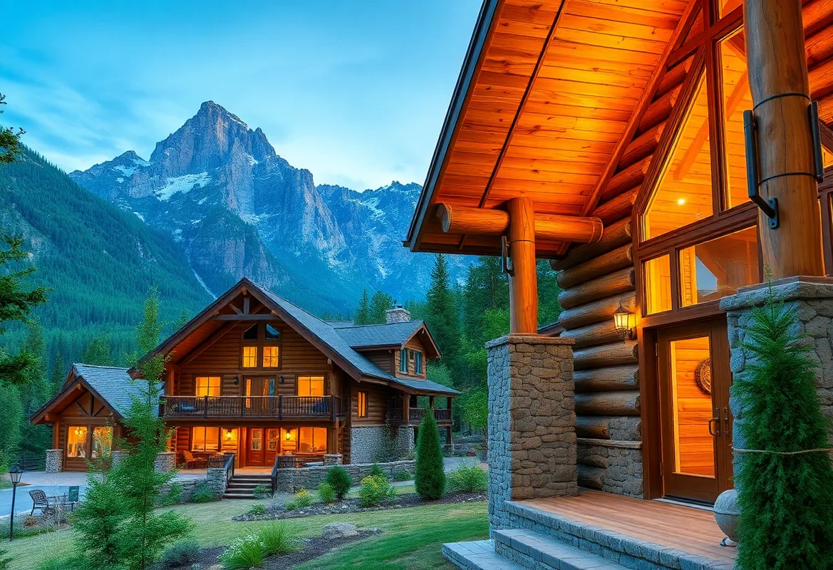 Romantic Cabins with Hot Tubs nestled in serene nature.