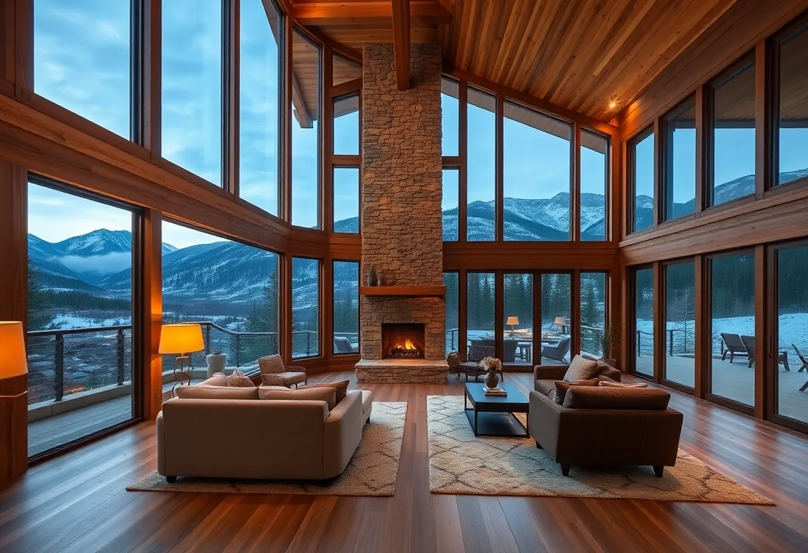 Romantic cabin getaway in the mountains surrounded by nature.