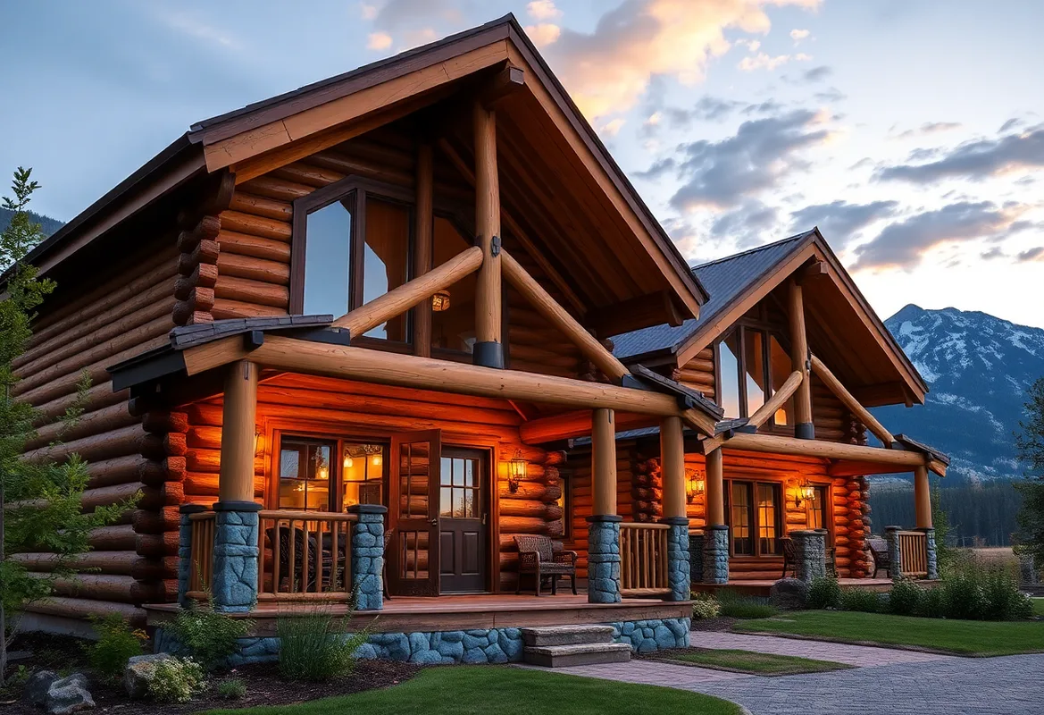 Cozy Yellowstone Cabins nestled in stunning natural surroundings.