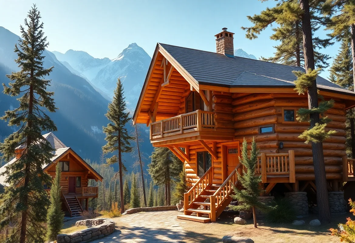 Unique winter cabin rentals including tree houses and yurts.