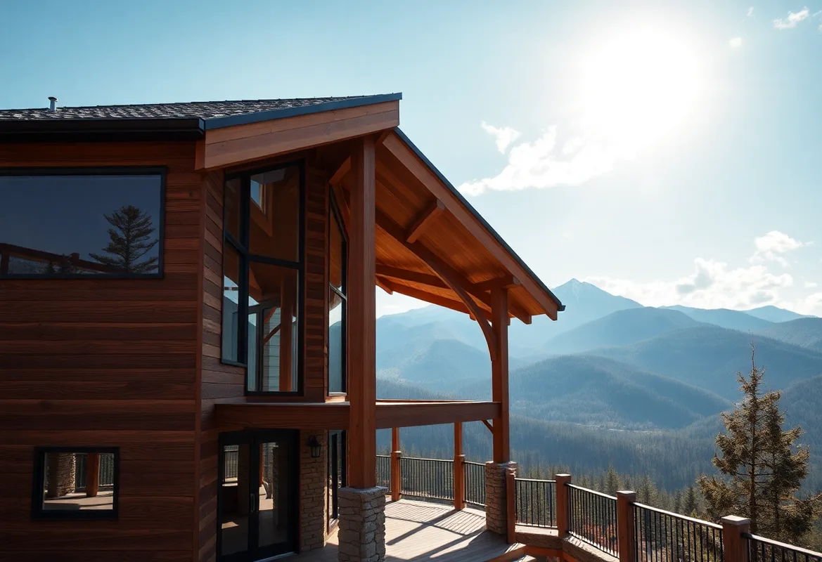 Large Cabin Rentals nestled in the Smoky Mountains with stunning views