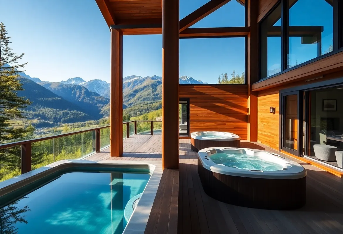 Luxury Cabins with private outdoor hot tubs surrounded by nature