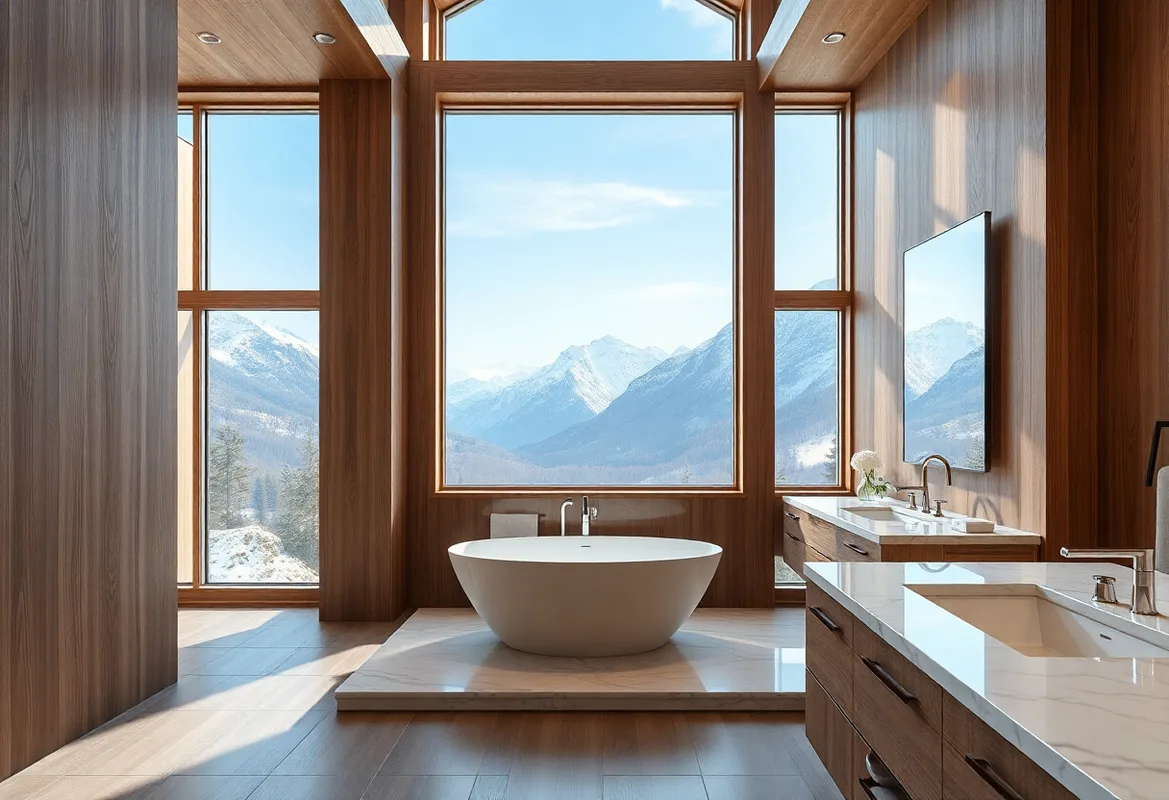 Luxurious bathrooms in Luxury Cabins featuring elegant designs and relaxation spaces