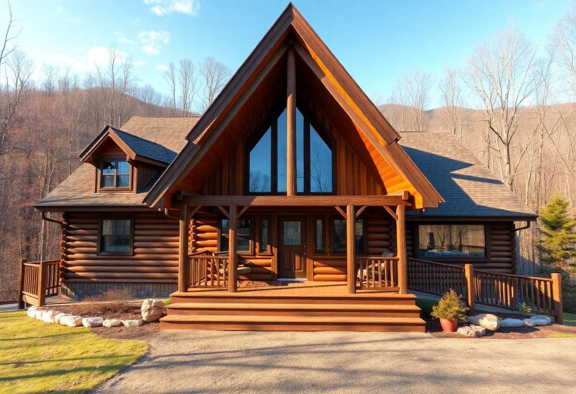 Cozy wooden cabin in the woods for cheap cabin rentals