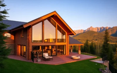 Cabins in Tennessee - Warm wooden textures and vibrant green foliage create a cozy, serene atmosphere, inviting relaxation in the breathtaking Bear Cove cabins.