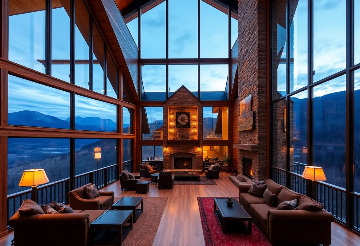 Cozy cabins in Smoky Mountains surrounded by breathtaking natural beauty