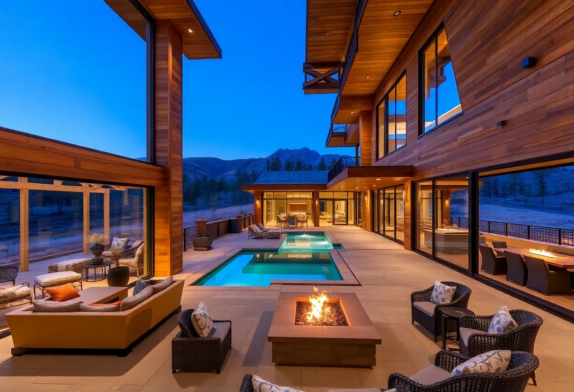 Spacious interior of Large Group Cabins with cozy seating arrangements.