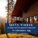 Best Time to Rent Cabins - Warm wooden textures, soft golden light filtering through trees, inviting autumn vibes.
